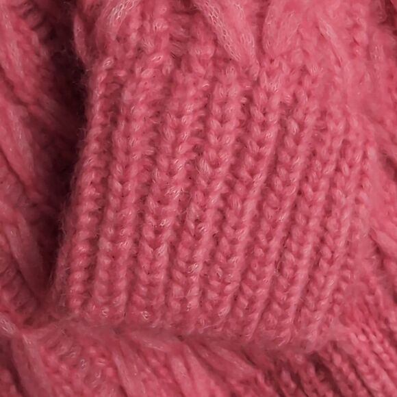 Roberto Collina Oversized Soft Pink Baby Alpaca Pullover Sweater Size S - Picture 4 of 9